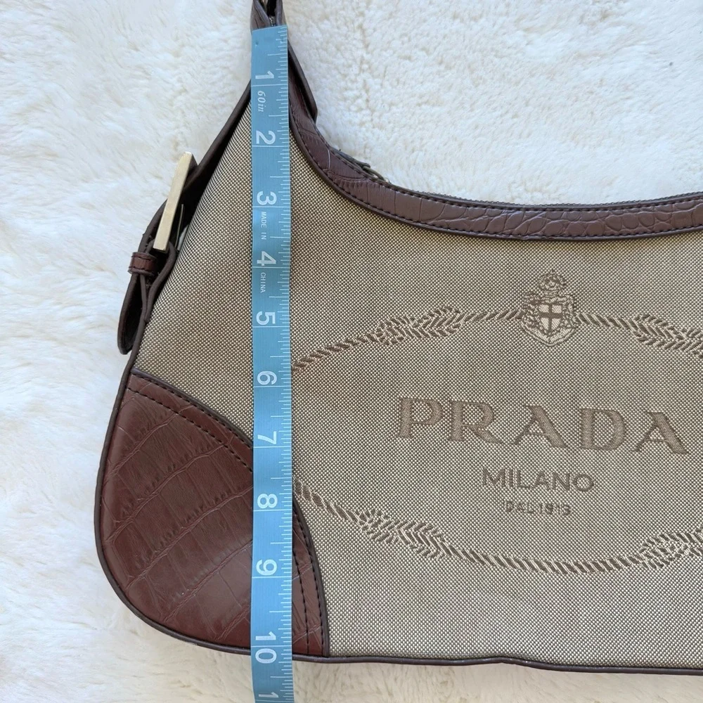 PRADA hobo canvas bag Vintage Authentic